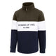 Hoggs of Fife Dumfries 1888 Junior 1/4 Zip - Forest/White/Navy