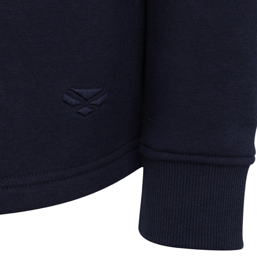 Hoggs of Fife Dumfries 1888 Junior 1/4 Zip - Berry/White/Navy