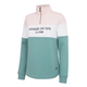 Hoggs of Fife Dumfries 1888 Ladies 1/4 Zip - Mineral Blue/Pink