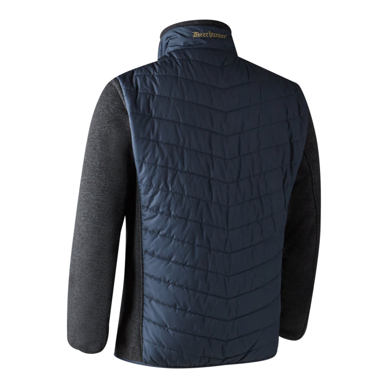 Deerhunter Mens Moor Padded Jacket With Knit - Dark Blue