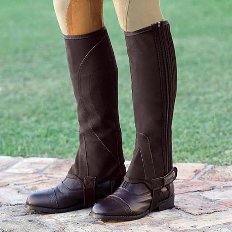 Dublin Easy Care Half Chaps - Brown