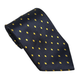 Equetech Unisex Diamond Show Tie - Navy/Gold
