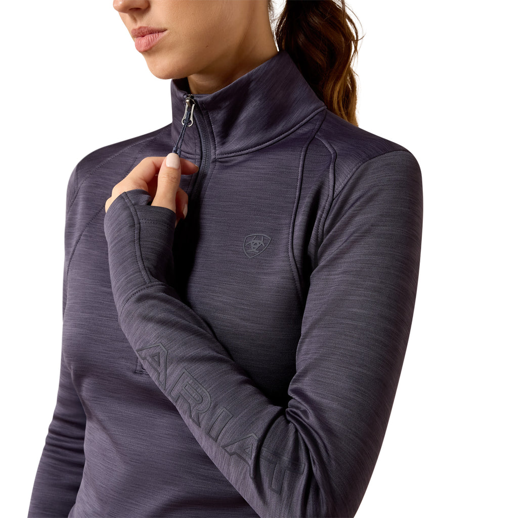 Ariat Ladies Team Eq 1/2 Zip Pullover - Odyssey Grey