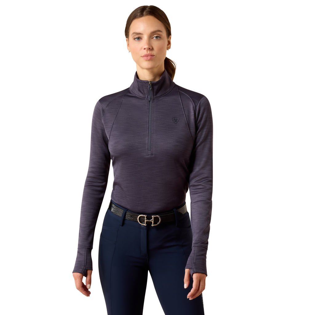 Ariat Ladies Team Eq 1/2 Zip Pullover - Odyssey Grey