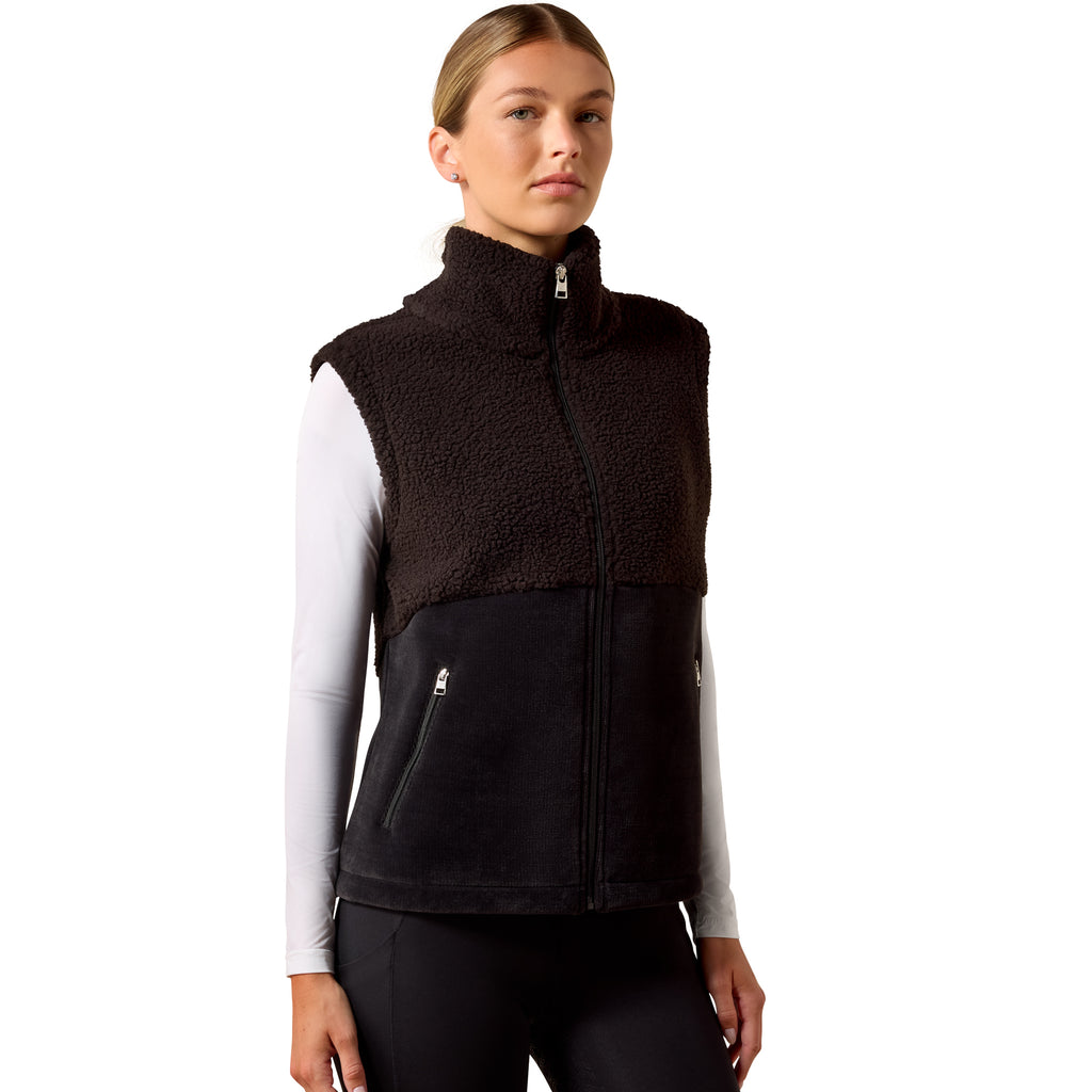 Ariat Ladies Laviolette Full Zip Gilet - Black