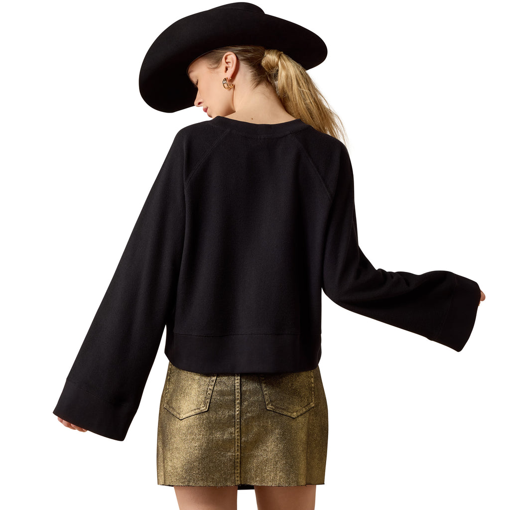 Ariat Ladies Steer Statement Sweatshirt - Black