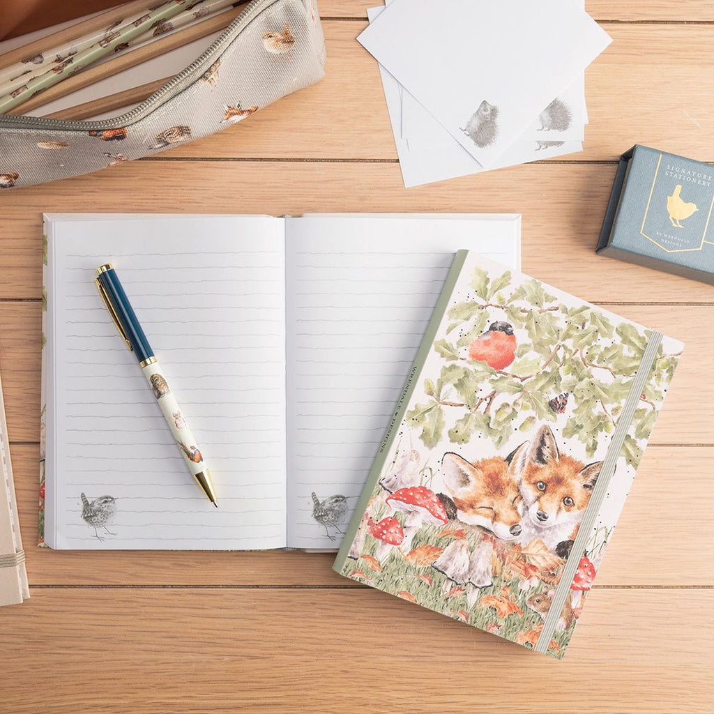 Wrendale Fox B6 Flexi Notebook - Under the Oak Tree