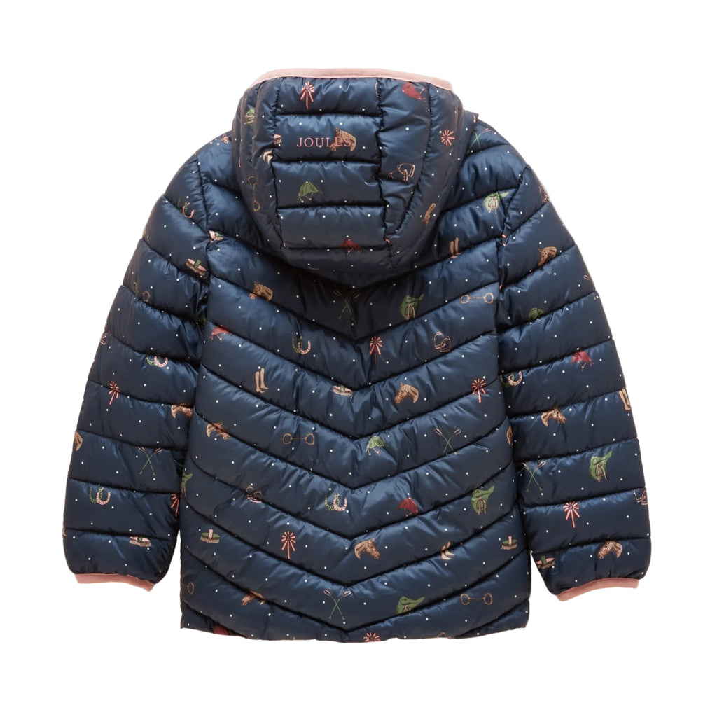 Joules Girls Cairn Coat - Navy Horse