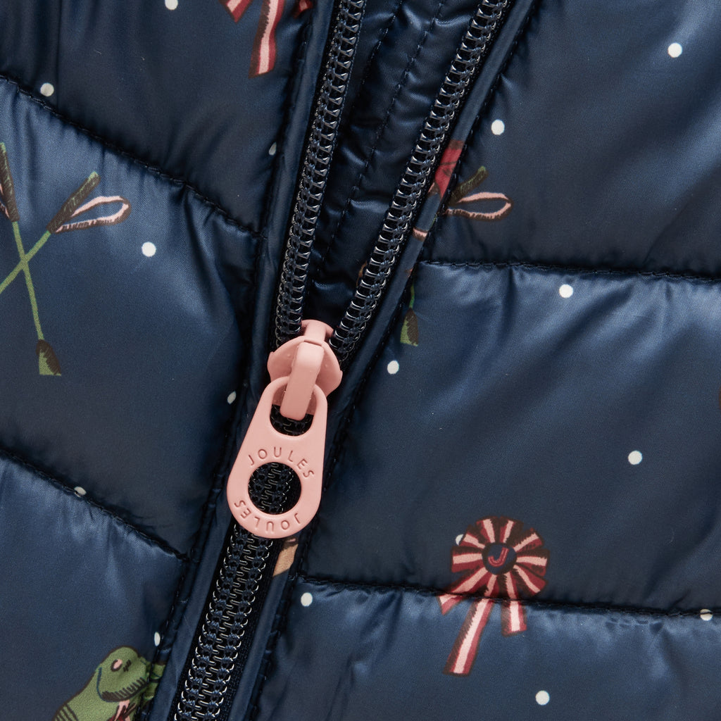 Joules Girls Cairn Coat - Navy Horse