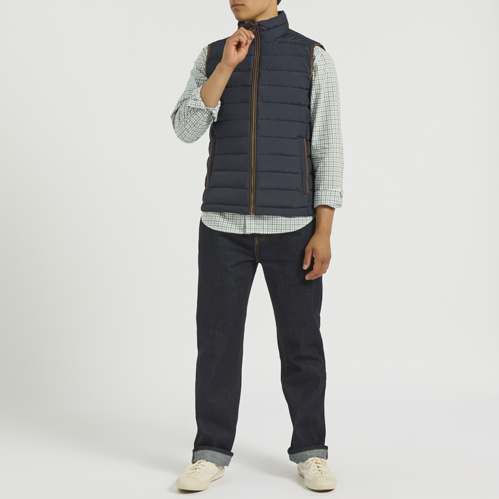 Joules Mens Heritage Padded Gilet - Navy