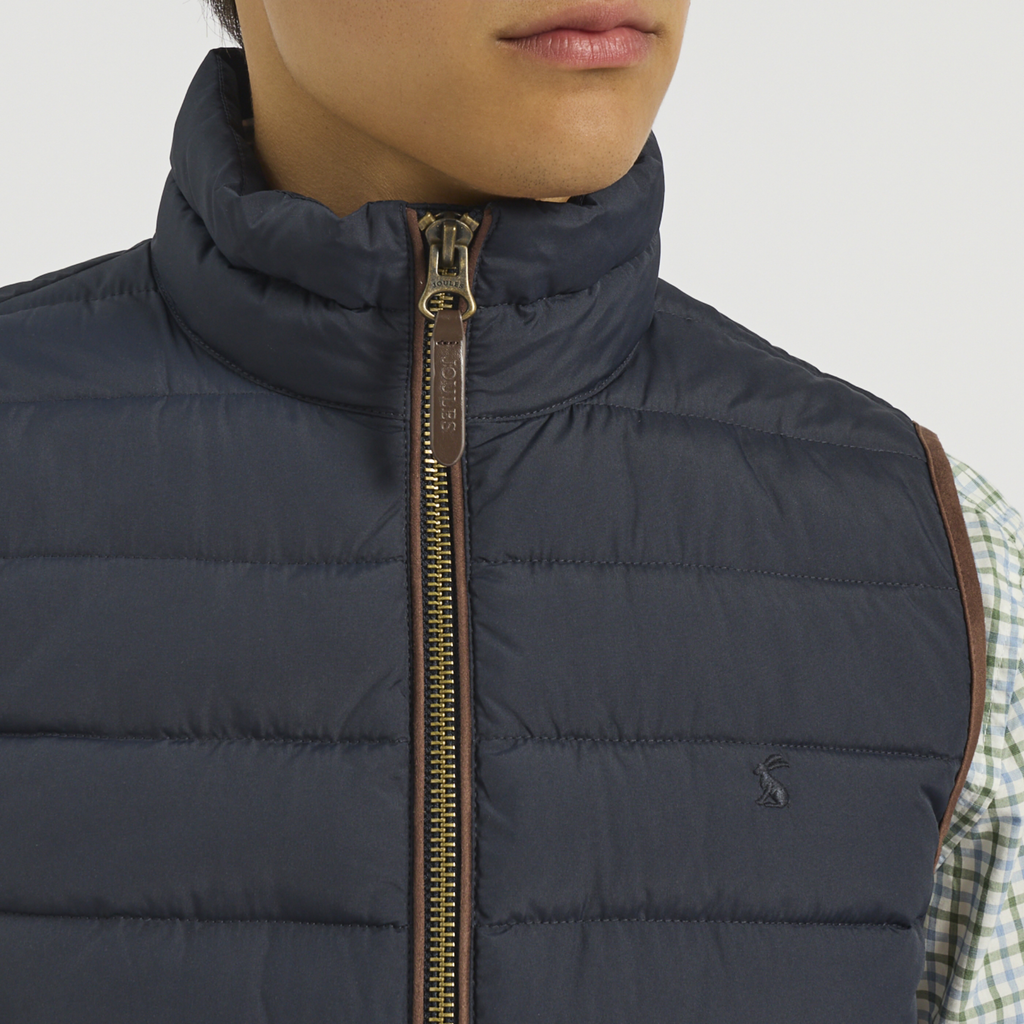 Joules Mens Heritage Padded Gilet - Navy