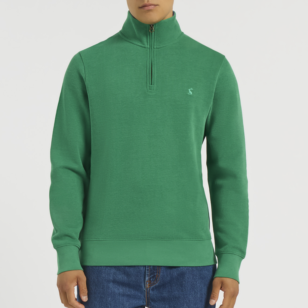 Joules Mens Alistair 1/4 Zip - Green