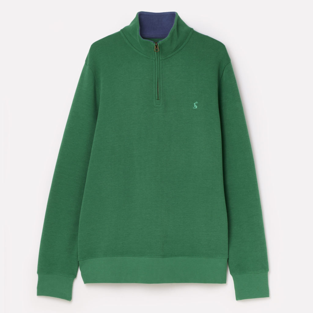 Joules Mens Alistair 1/4 Zip - Green