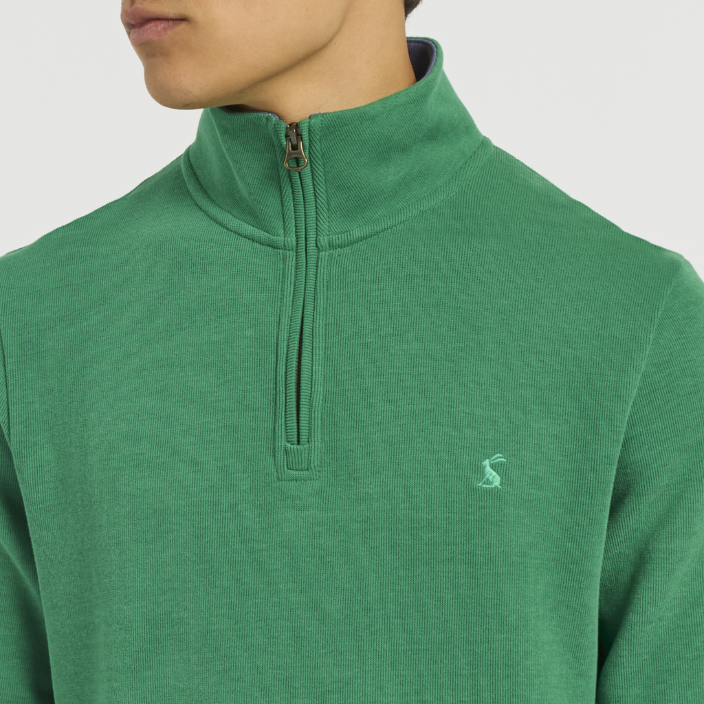 Joules Mens Alistair 1/4 Zip - Green