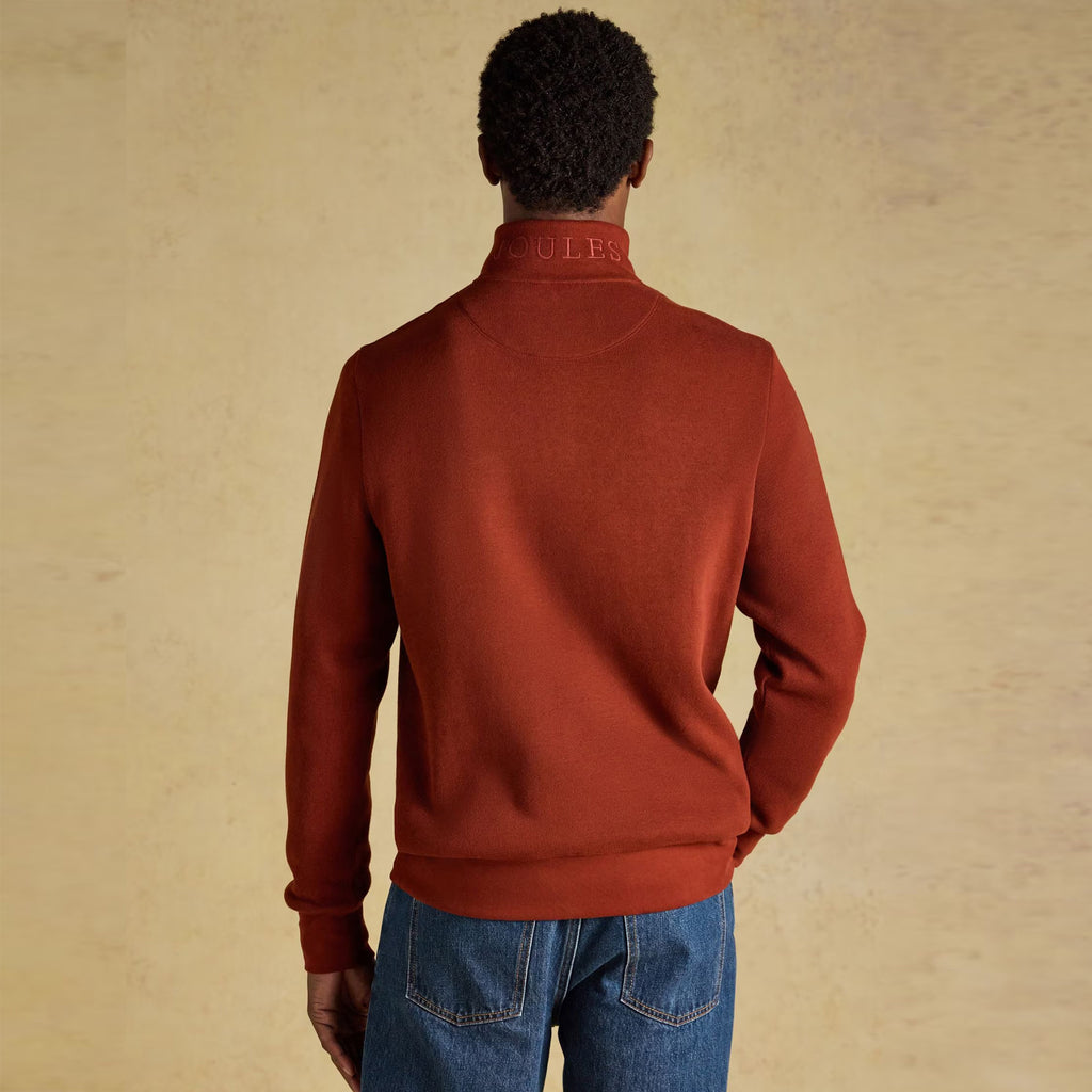 Joules Mens Alistair 1/4 Zip - Brick
