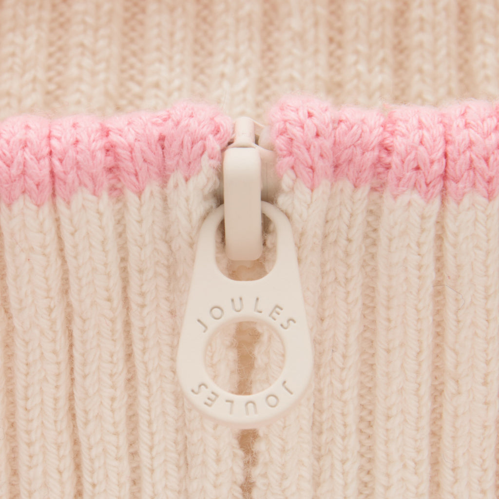 Joules Girls Buckley 1/4 Zip Jumper - Pink Horse
