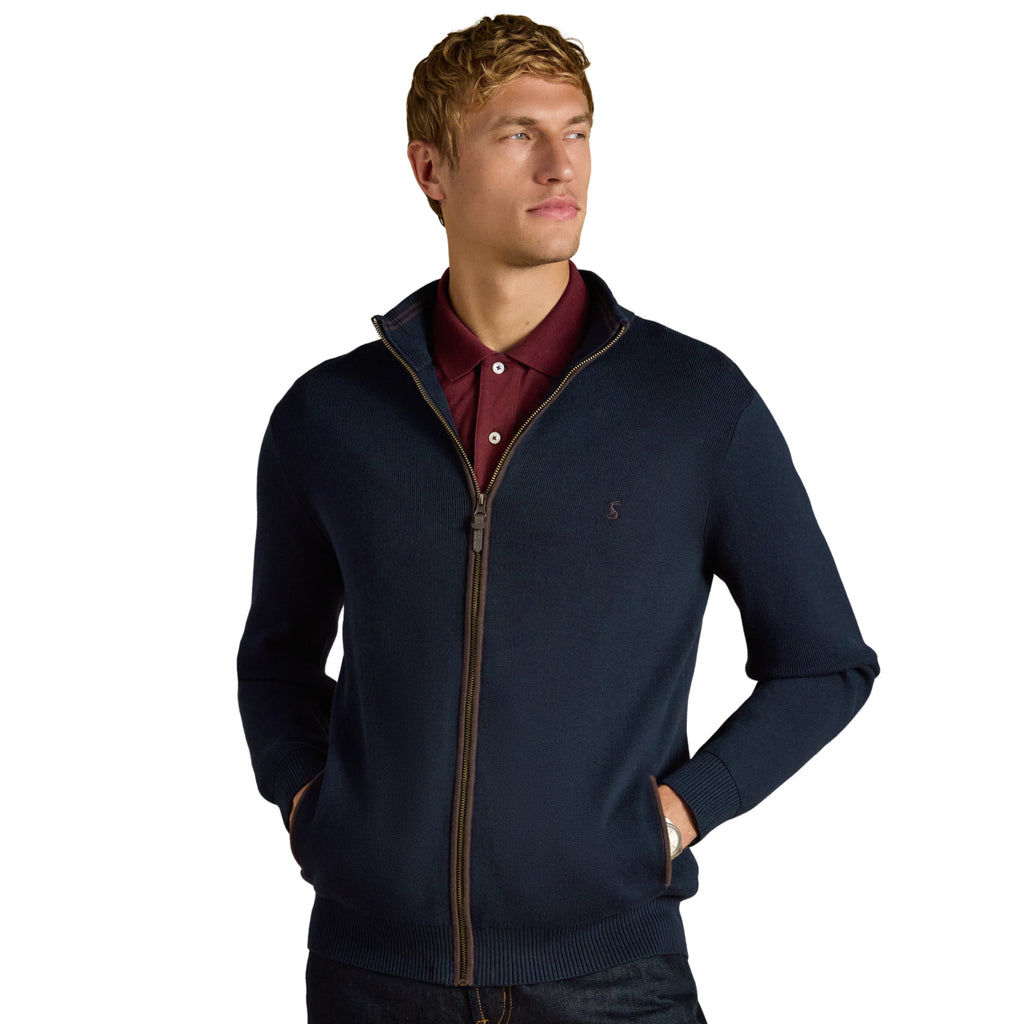 Joules Mens Hillside Cardigan - Navy