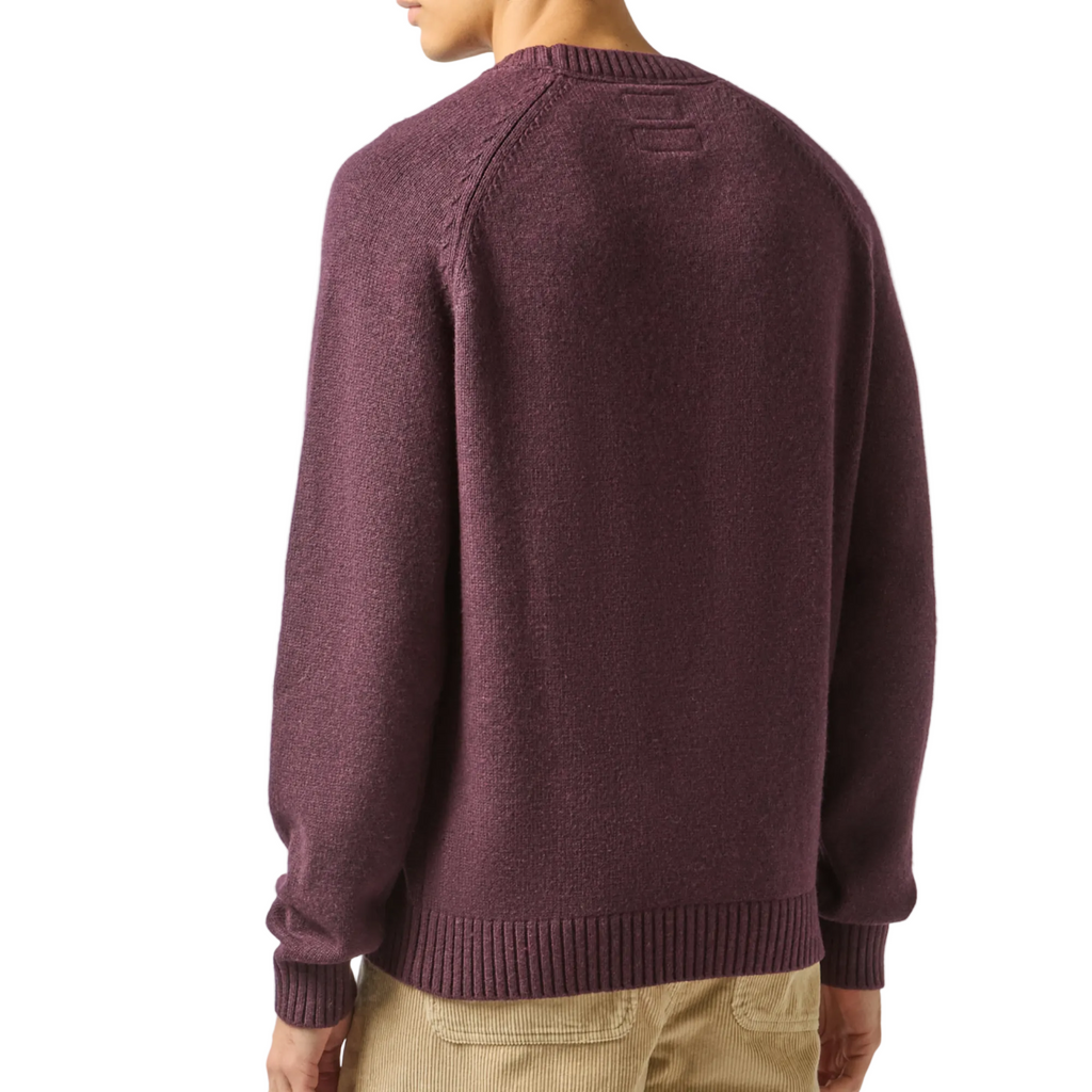 Joules Mens Intarsia Jonty Crew - Purple