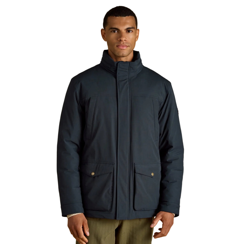 Joules Mens Padded Waterproof Field Coat - Navy