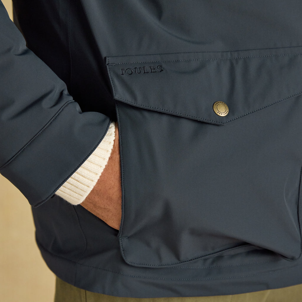 Joules Mens Padded Waterproof Field Coat - Navy