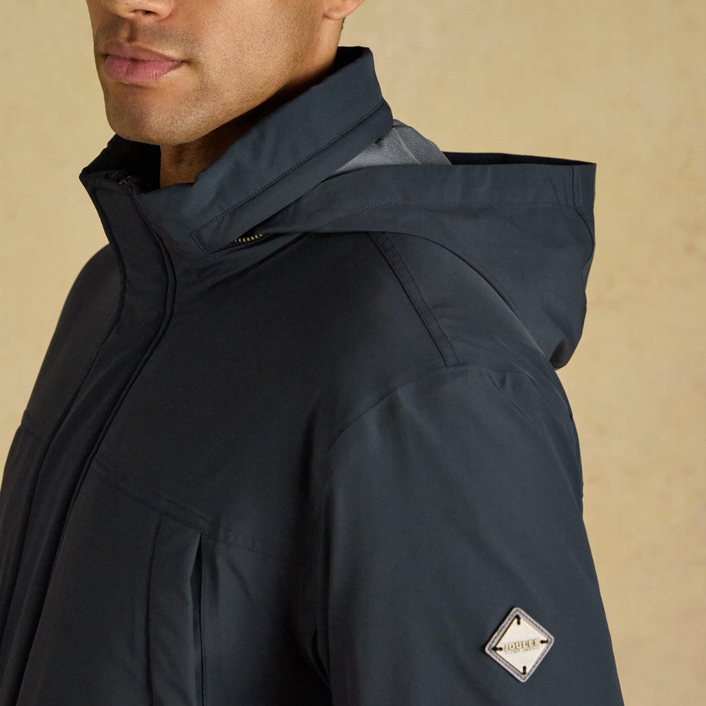 Joules Mens Padded Waterproof Field Coat - Navy