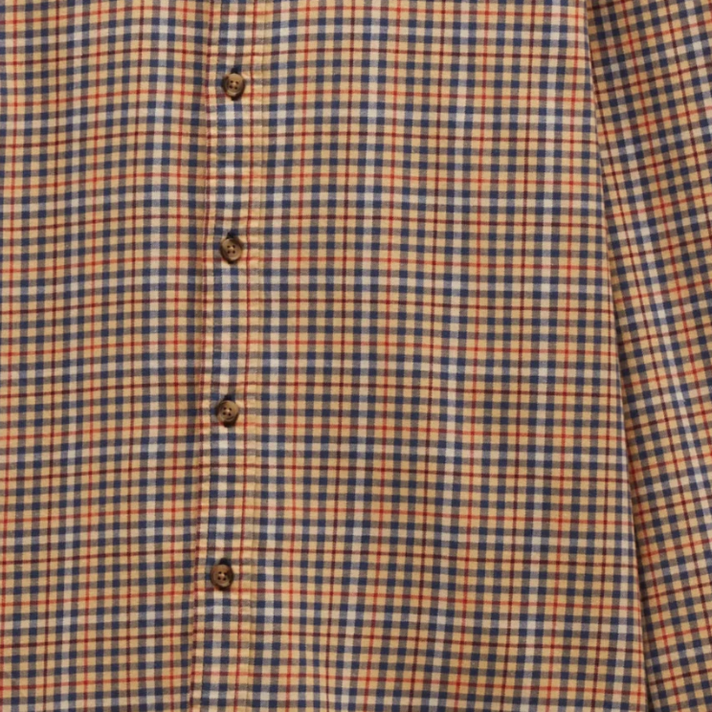 Joules Mens Classic Fit Flannel Check Shirt - Oatmeal