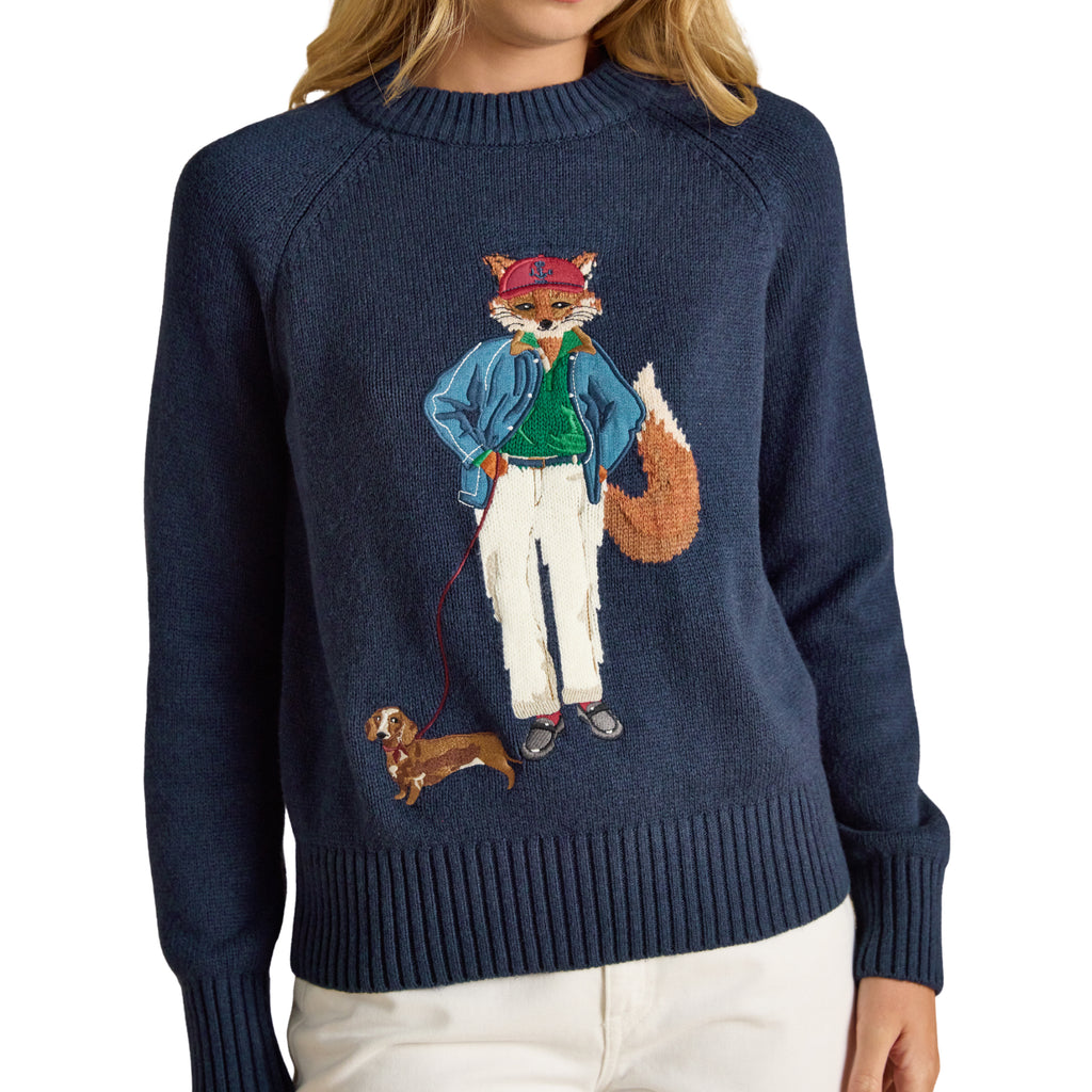 Joules Ladies Jonty Knit Jumper - Navy
