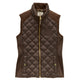 Joules Ladies Braemar Luxe Gilet - Chocolate Brown