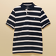 Joules Mens Woody Stripe Polo - Navy/White