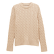 Joules Ladies Classic Cable Jumper - Oatmeal