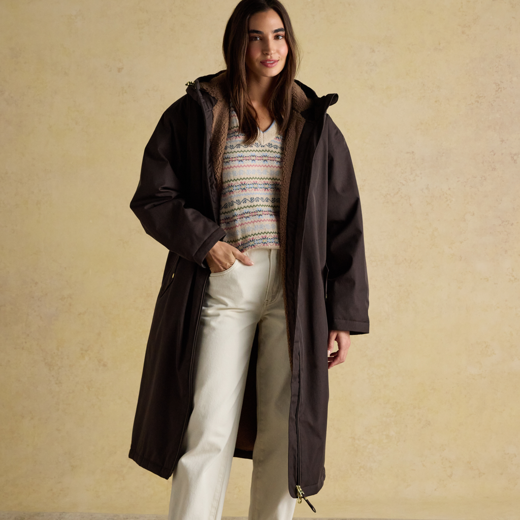 Joules Ladies Coverall - Chocolate Brown