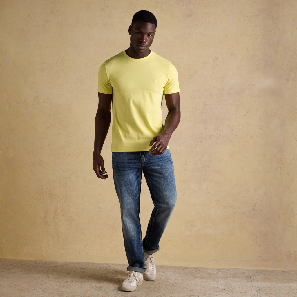 Joules Mens Everyday Tee - Yellow