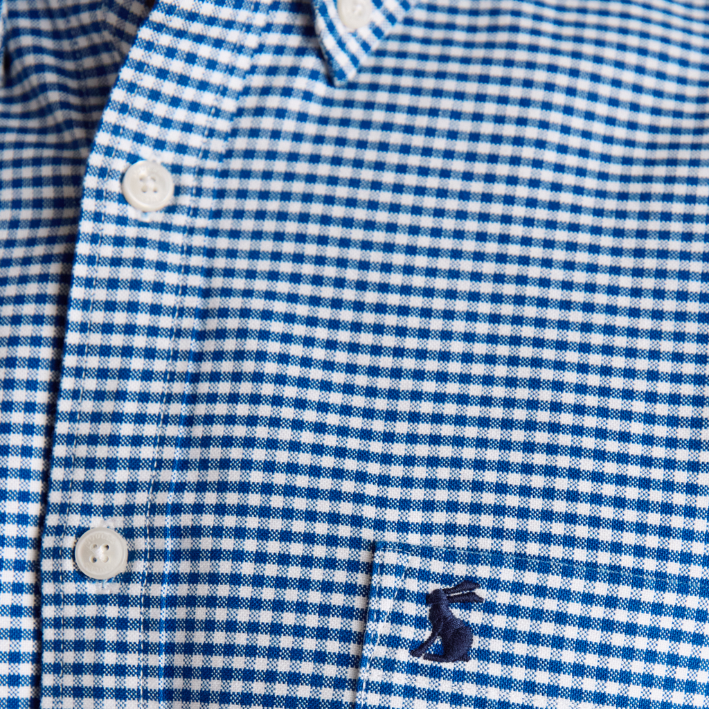 Joules Mens Classic Fit Oxford Gingham Shirt - Navy Check
