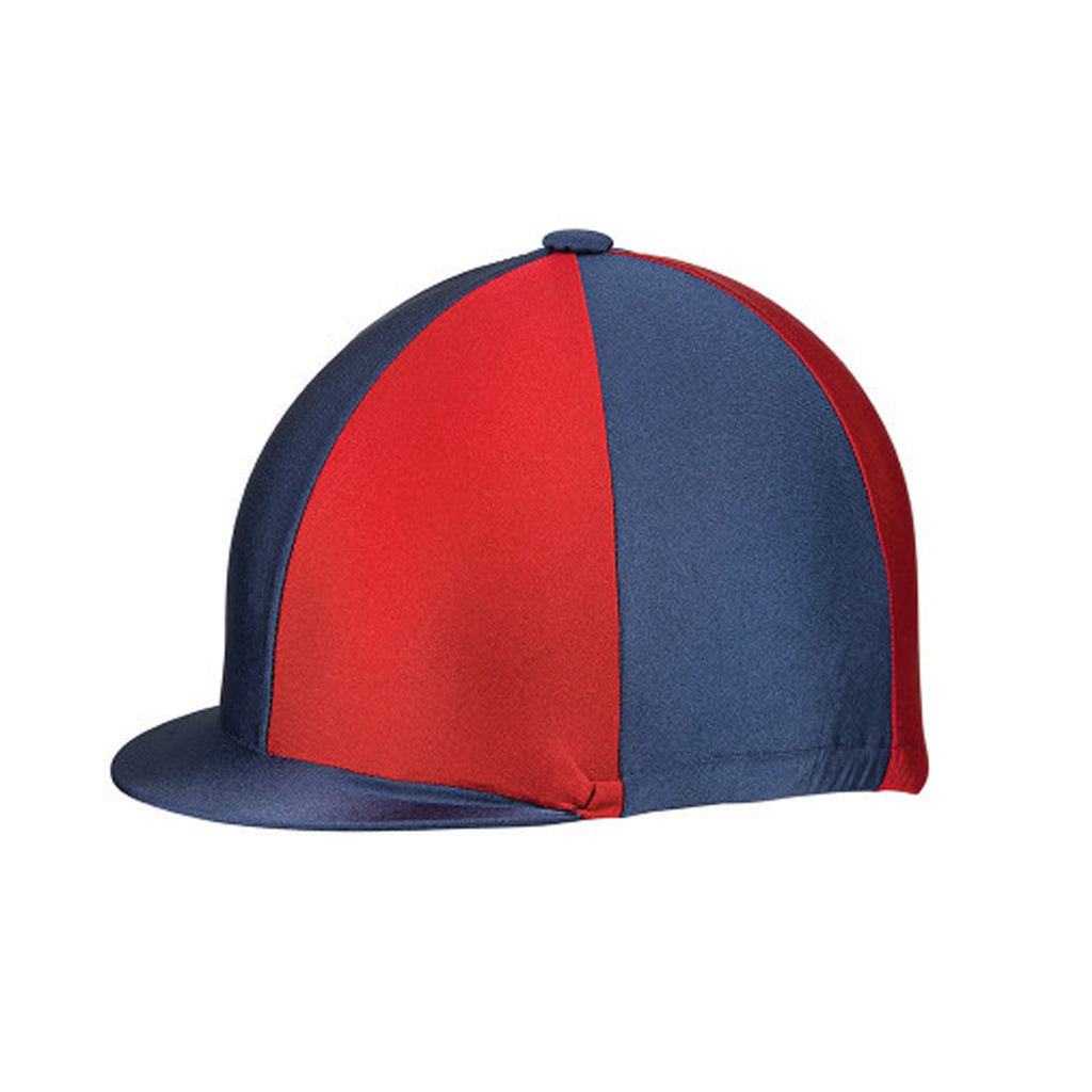 Hy Equestrian Two-Tone Lycra Silks - Navy/Red