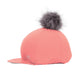 Hy Equestrian Sport Active Hat Silk with Interchangeable Pom Pom - Coral Rose