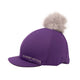 Hy Equestrian Sport Active Hat Silk with Interchangeable Pom Pom - Royal Violet