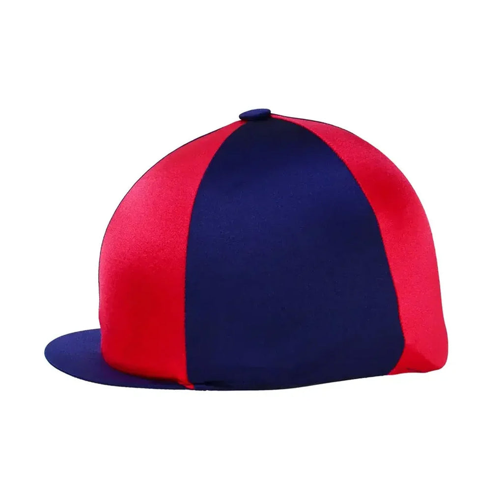 Hy Equestrian Two Tone Hat Cover - Navy/Red