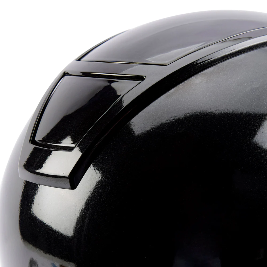 Champion Insight Oval Peaked Helmet - Metallic Black
