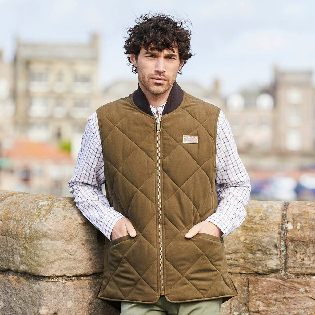 Ridgeline Mens Wester Skeld Gilet - Moody Teak