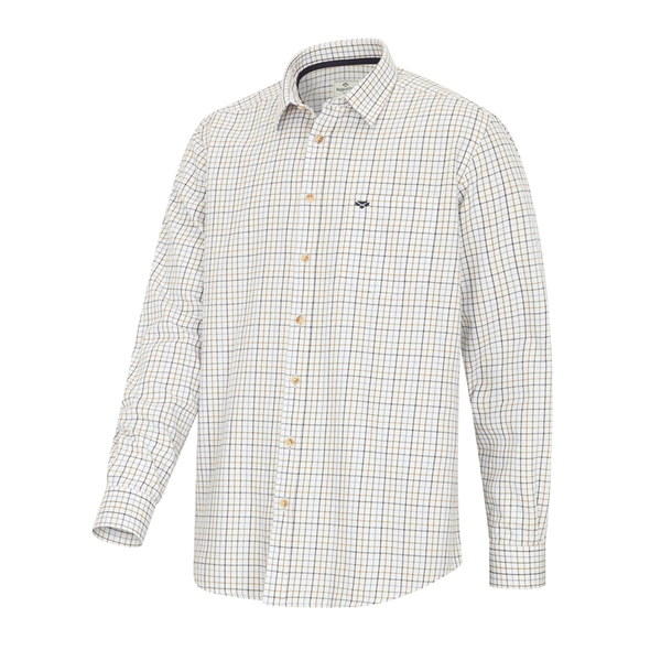 Hoggs of Fife Mens Inverness Cotton Tattersall Shirt - Navy/Blue/Brown/White