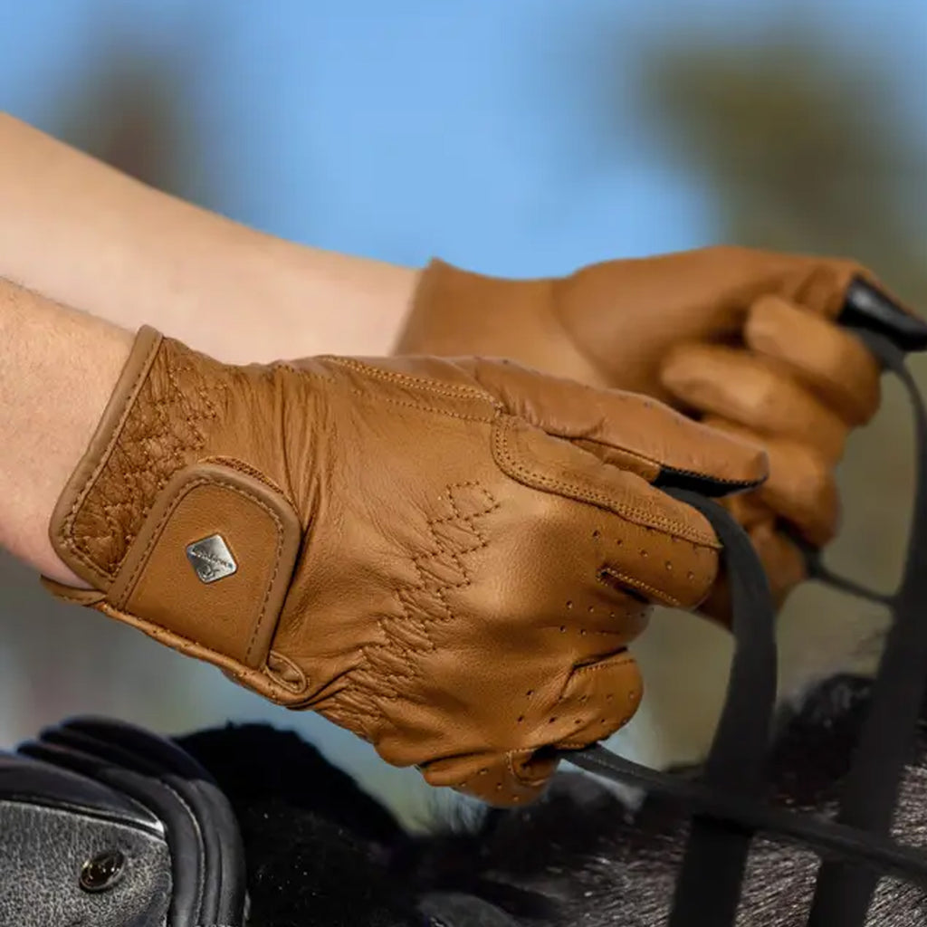 LeMieux Classic Leather Riding Gloves - Tan
