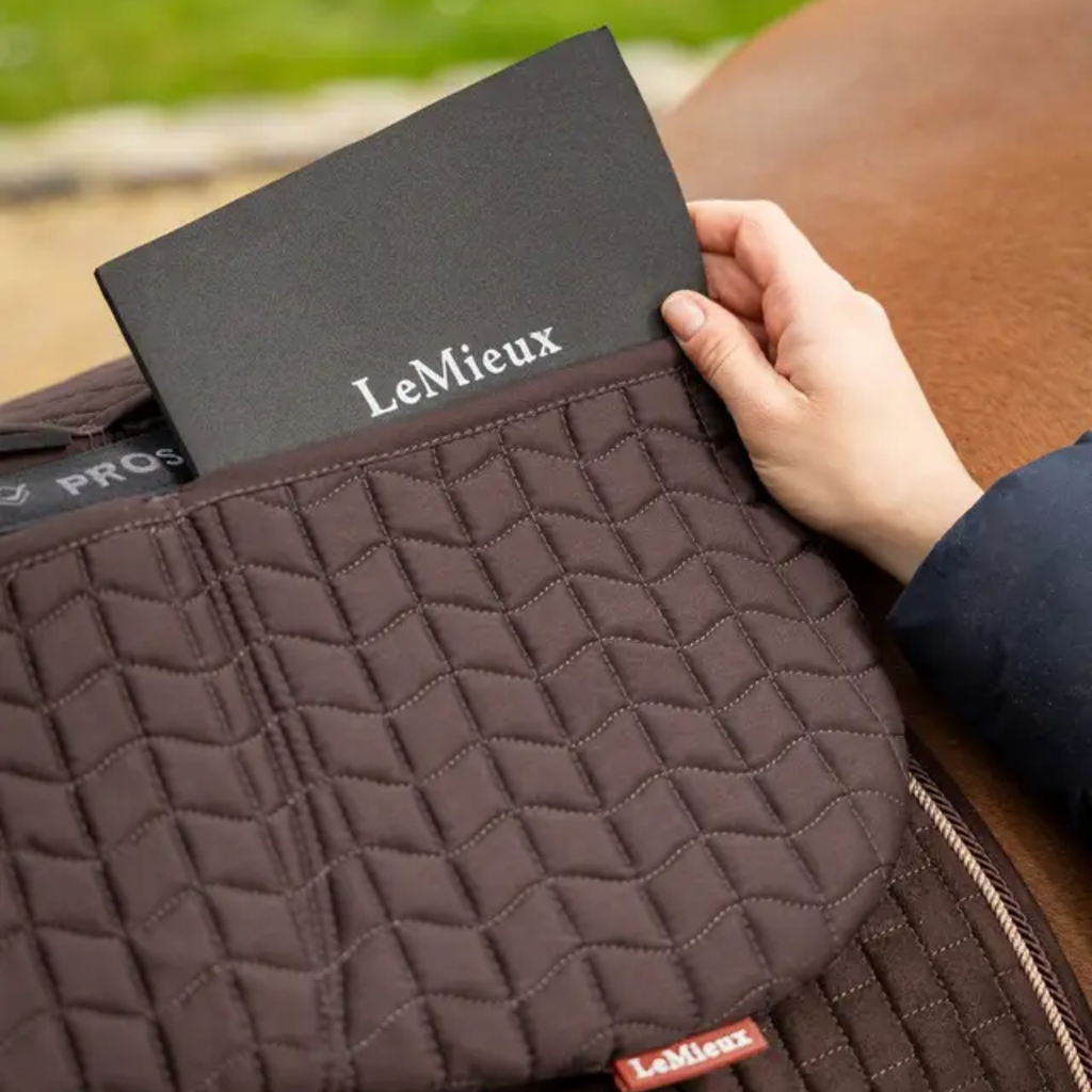 LeMieux ProSorb 3 Pocket Quilted Half Pad - Brown