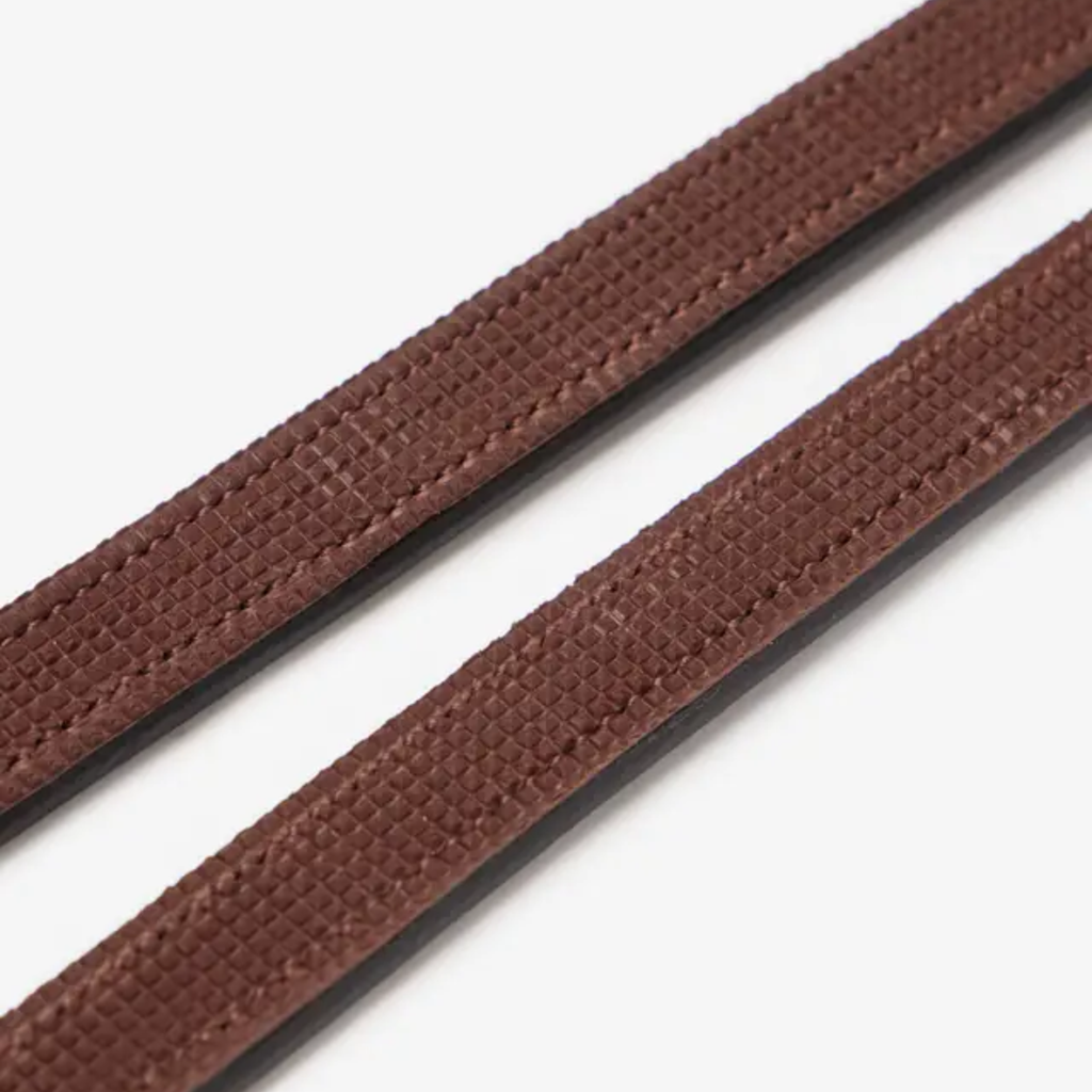LeMieux Hunter Half Lined Curb Rein - Havana/Silver