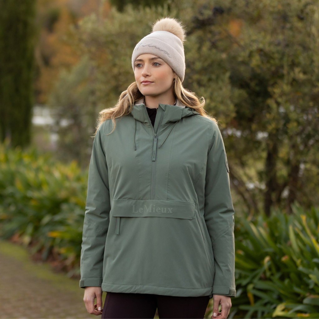 LeMieux Ladies Phoebe Half Zip Waterproof Anorak - Rosemary