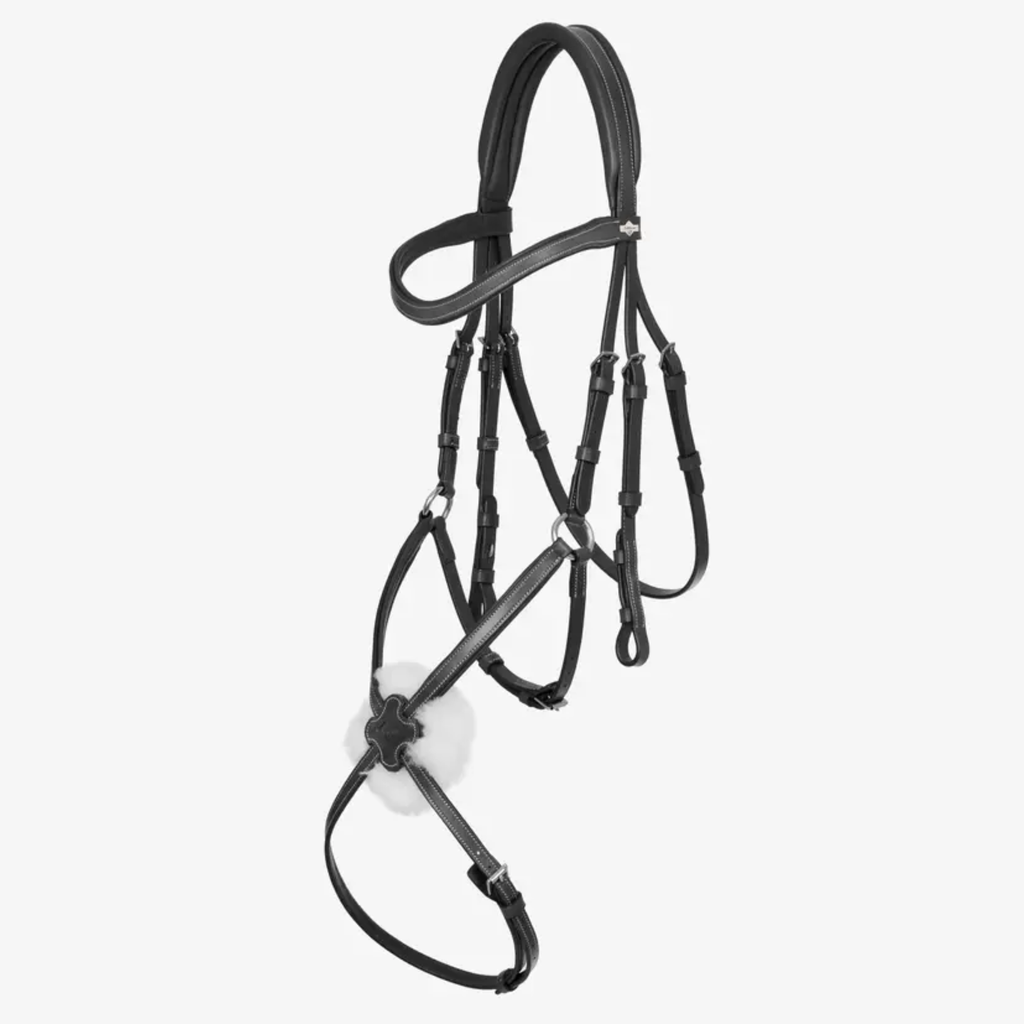 LeMieux Arika Grackle Bridle - Black/Silver