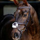 LeMieux Arika Grackle Bridle - Havana/Silver