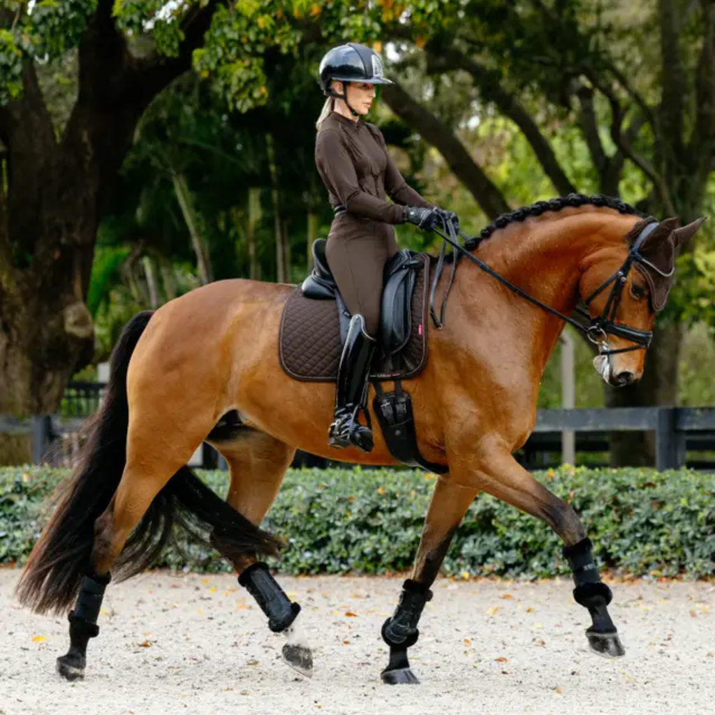 LeMieux Brilliance Dressage Square - Espresso