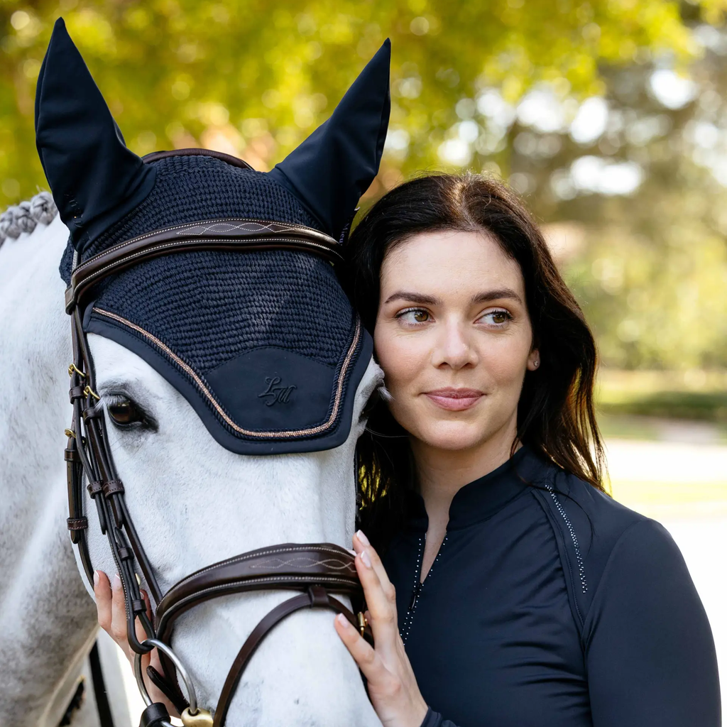 LeMieux Brilliance Fly Hood - Navy