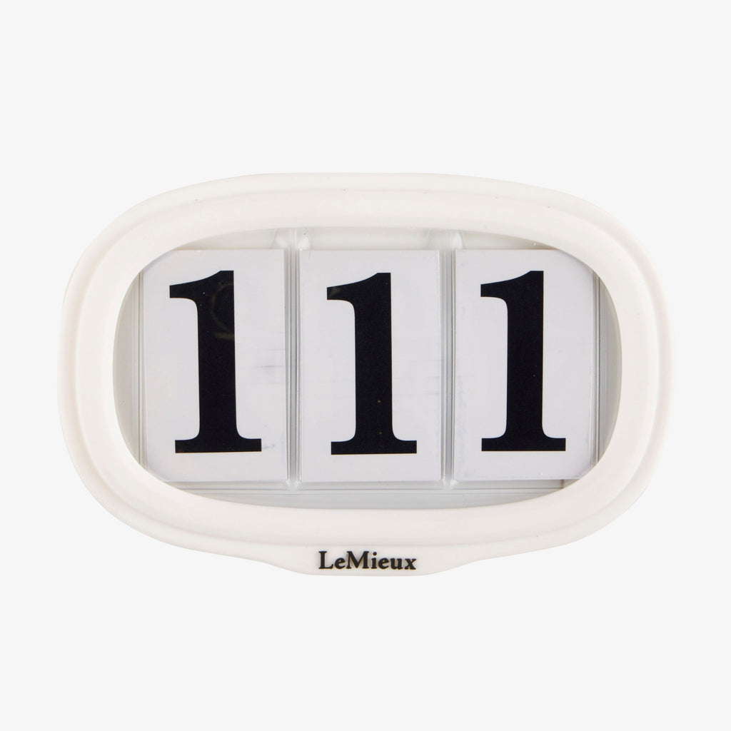 LeMieux Saddle Number Holder - White