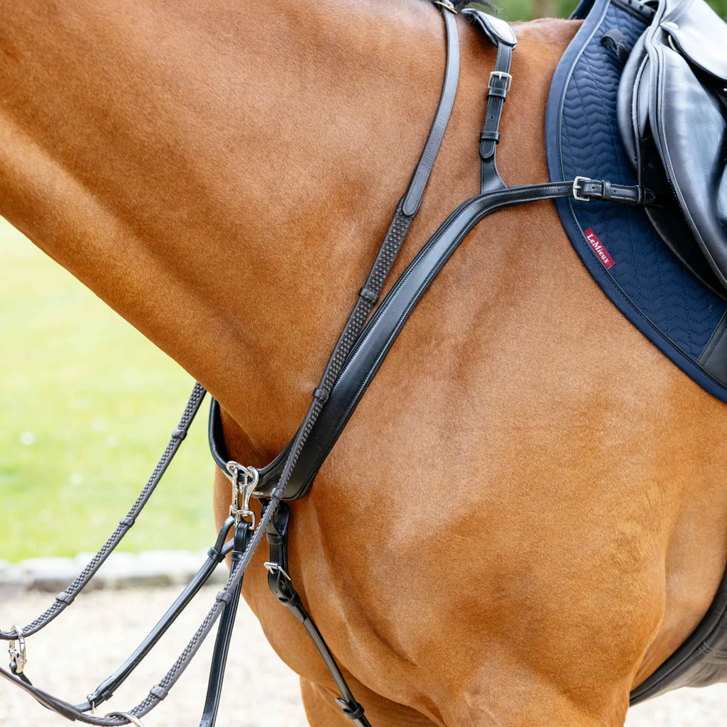 LeMieux Kudos 5 Point Bridge Breastplate - Black